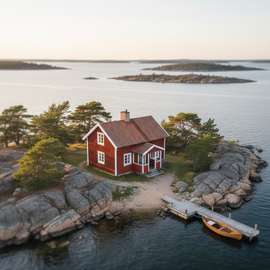 Traditional archipelago cottage